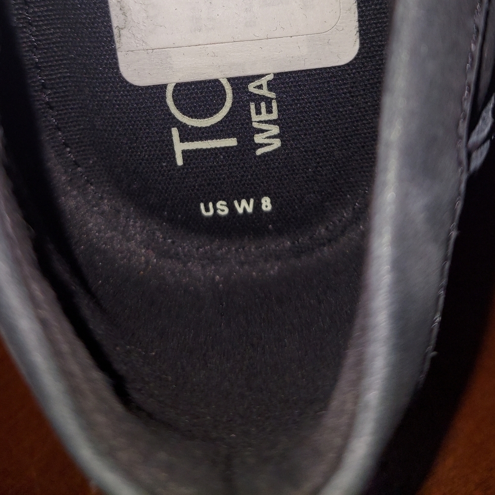 Womens Black Toms Cara Loafers 8 - Picture 7 of 7